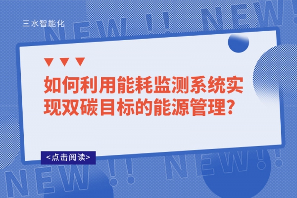 如何利用能耗監(jiān)測系統(tǒng)實現(xiàn)雙碳目標的能源管理?